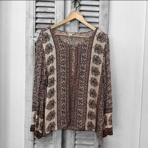 Floral Print Long Sleeve Top